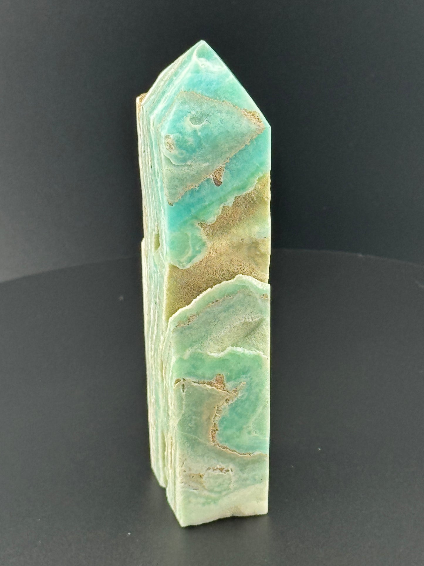 Hemimorphite Tower with Druzy