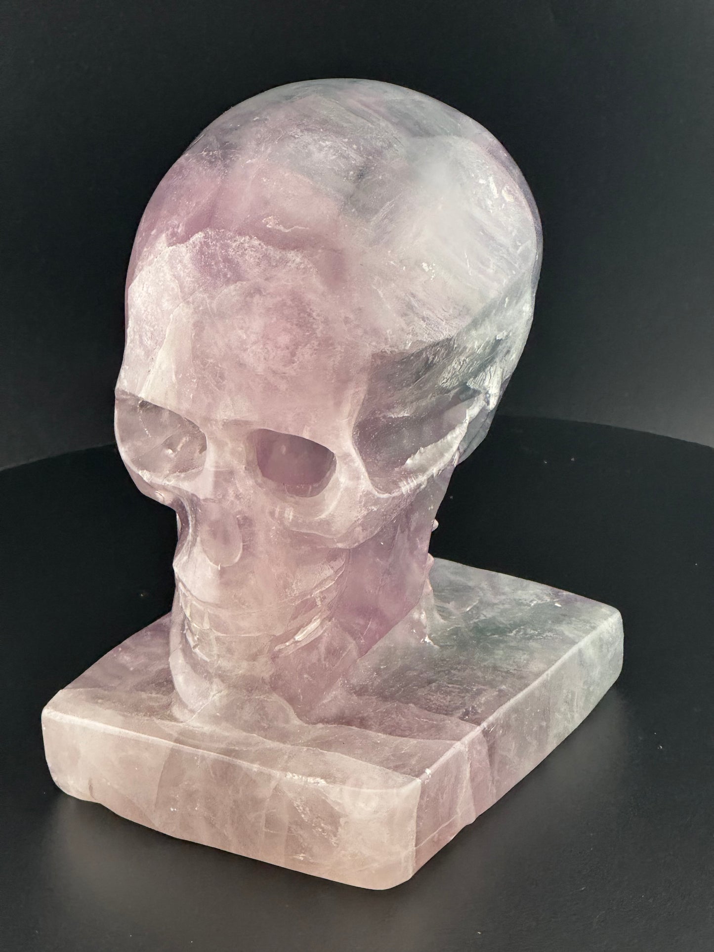 Fluorite Skull Carving