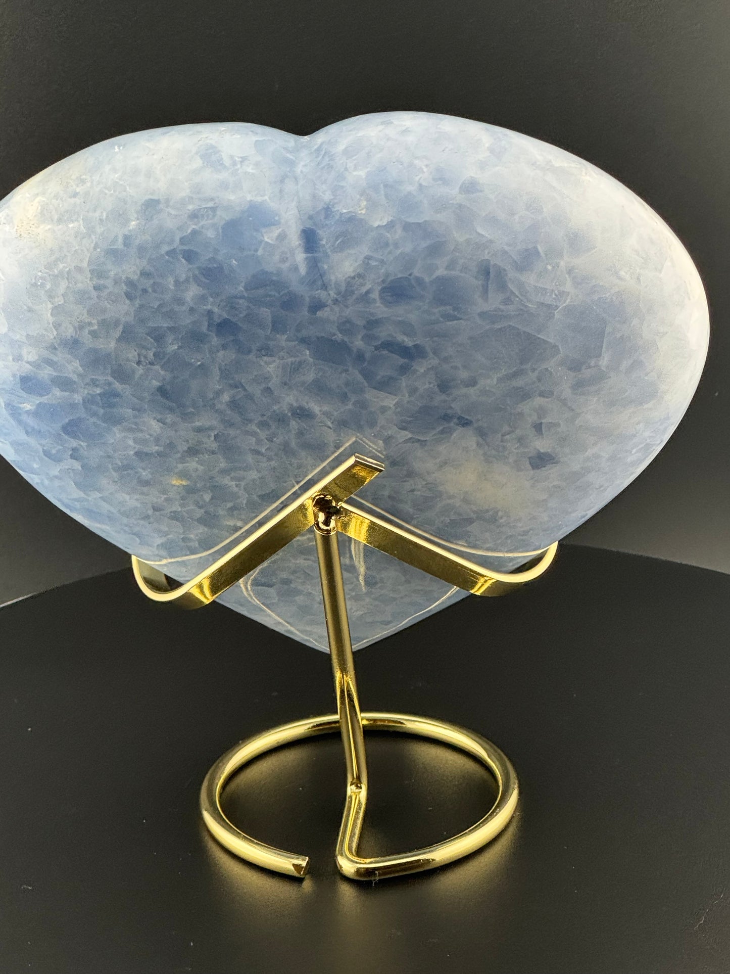 Blue Celestite Heart