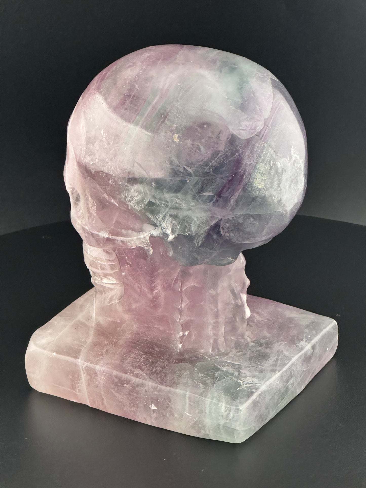 Fluorite Skull Carving
