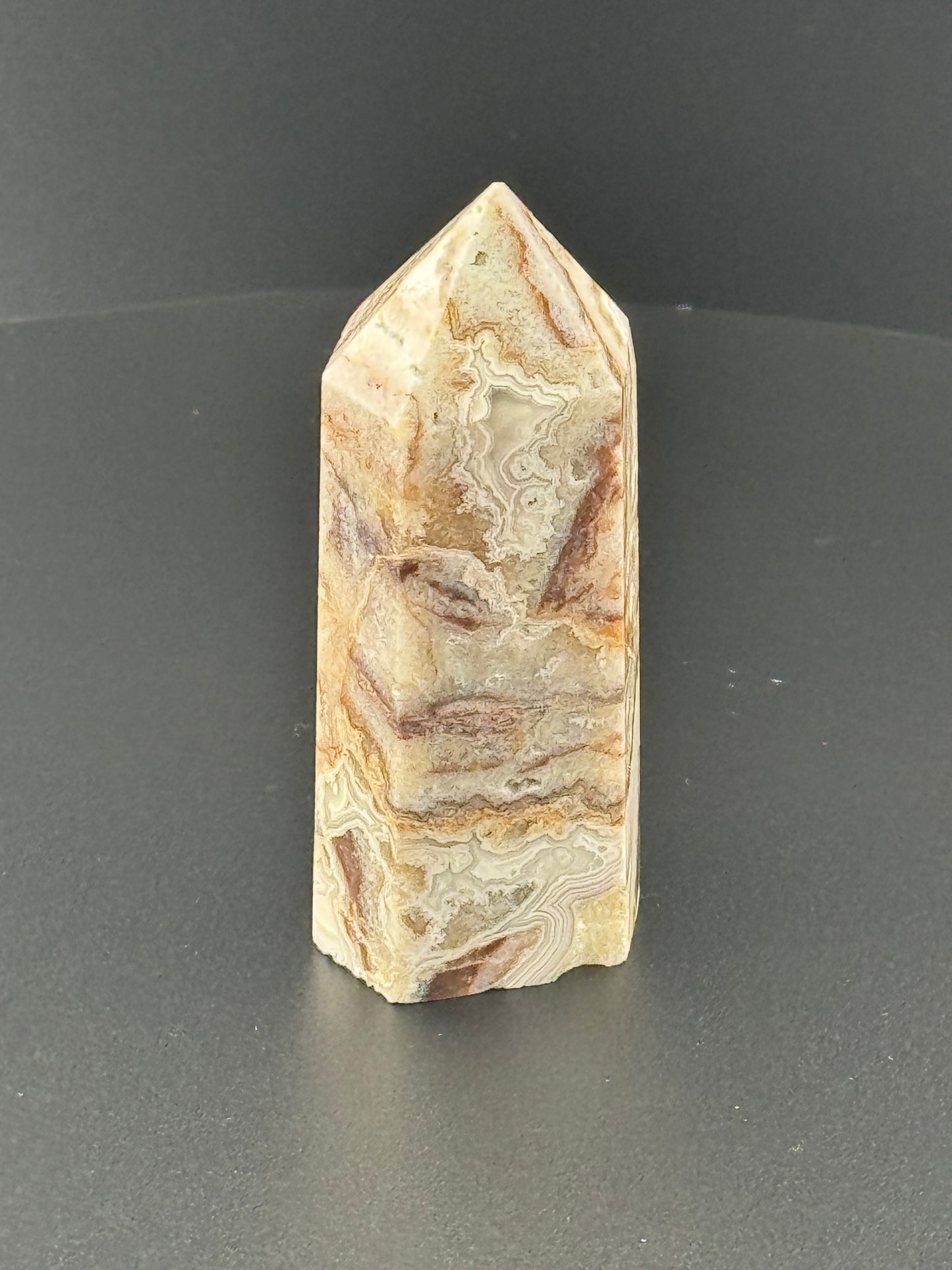 Mexican Crazy Lace Agate Tower