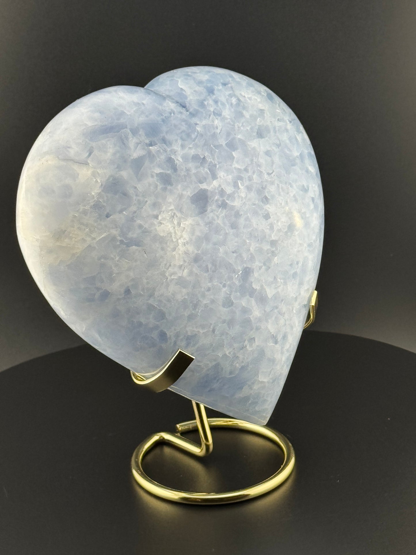 Blue Celestite Heart