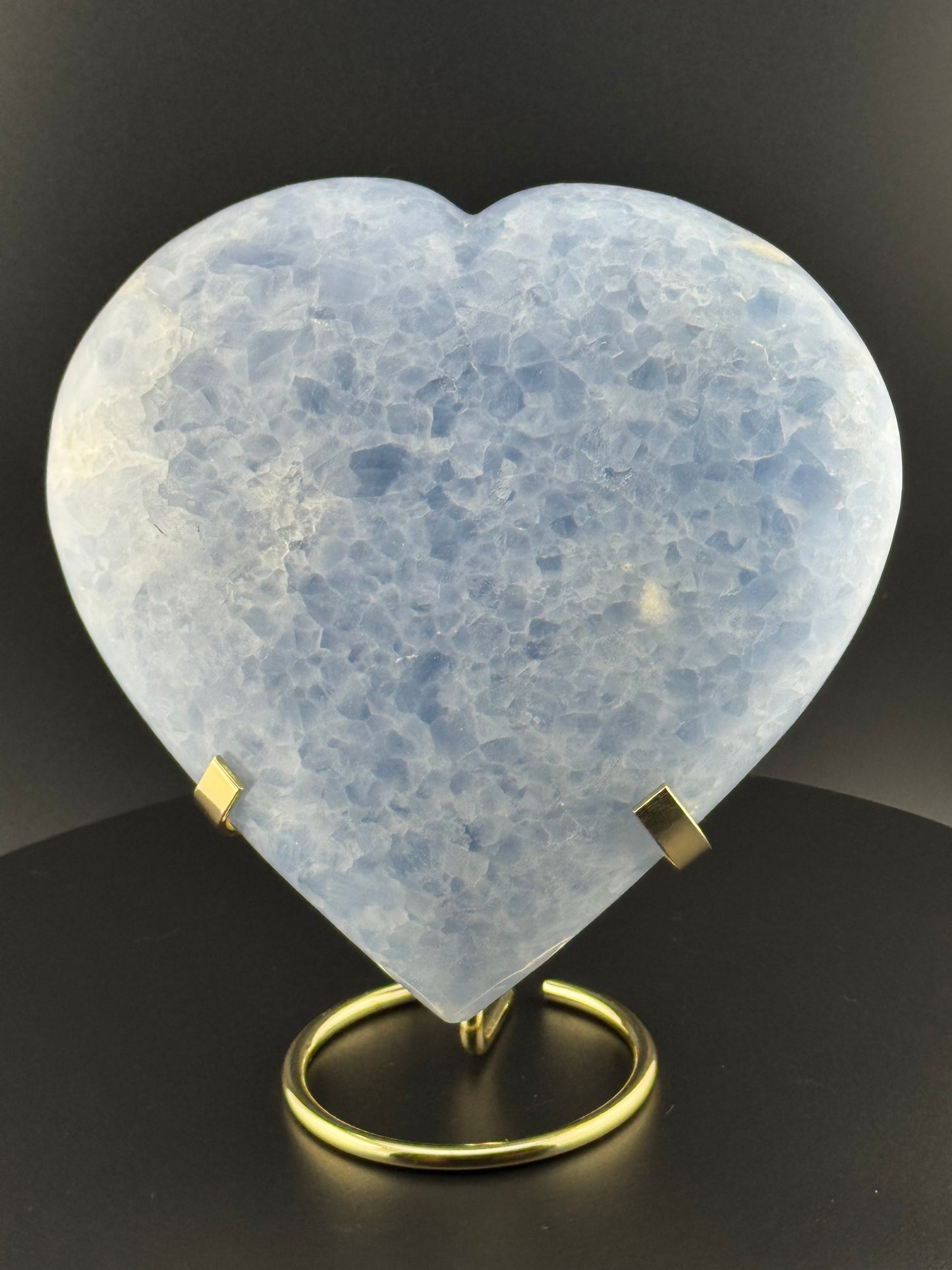 Blue Celestite Heart