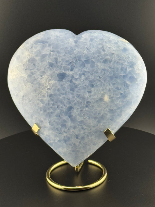 Blue Celestite Heart