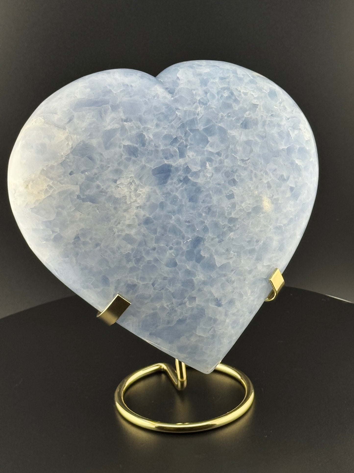 Blue Celestite Heart