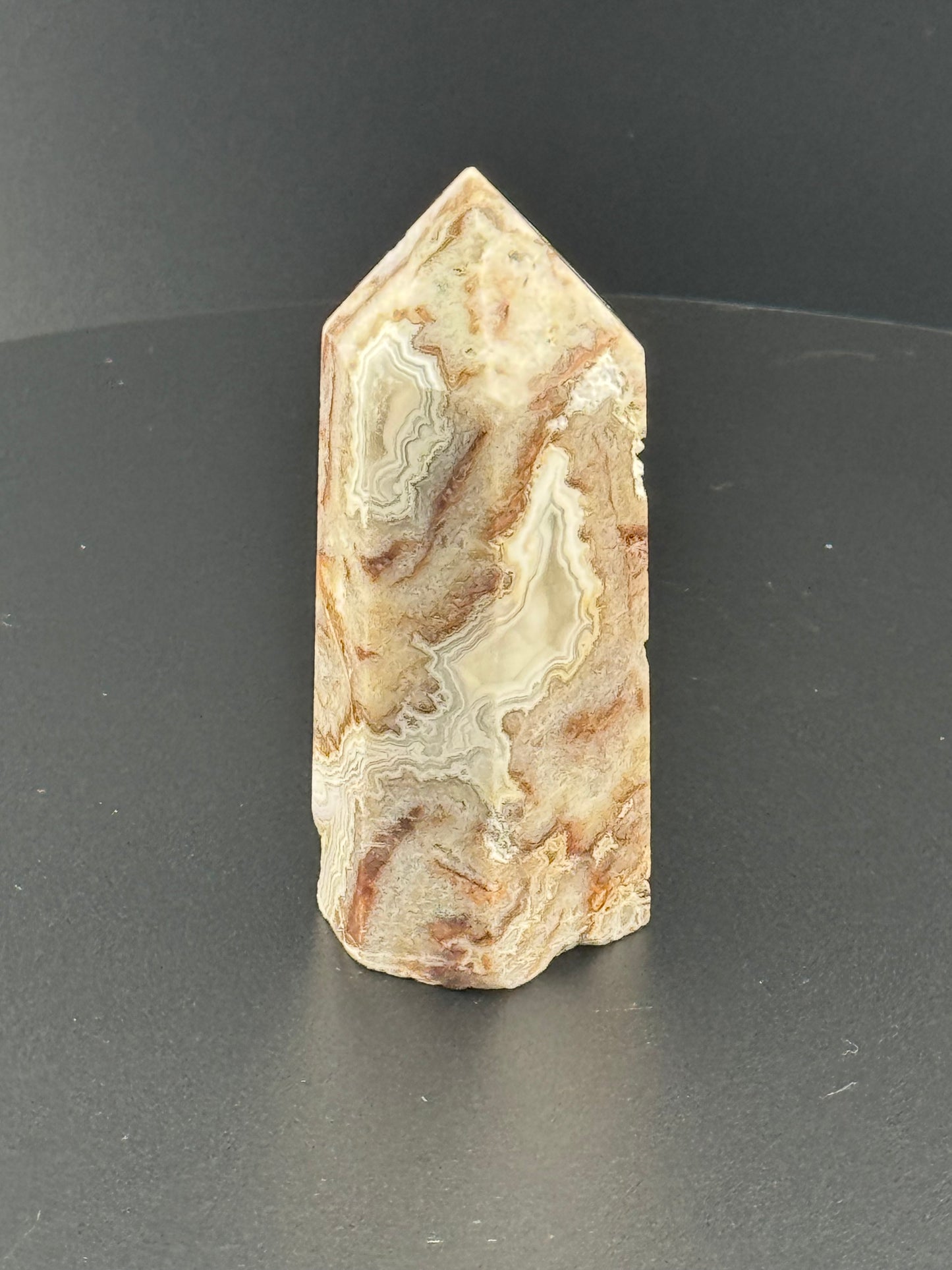 Mexican Crazy Lace Agate Tower