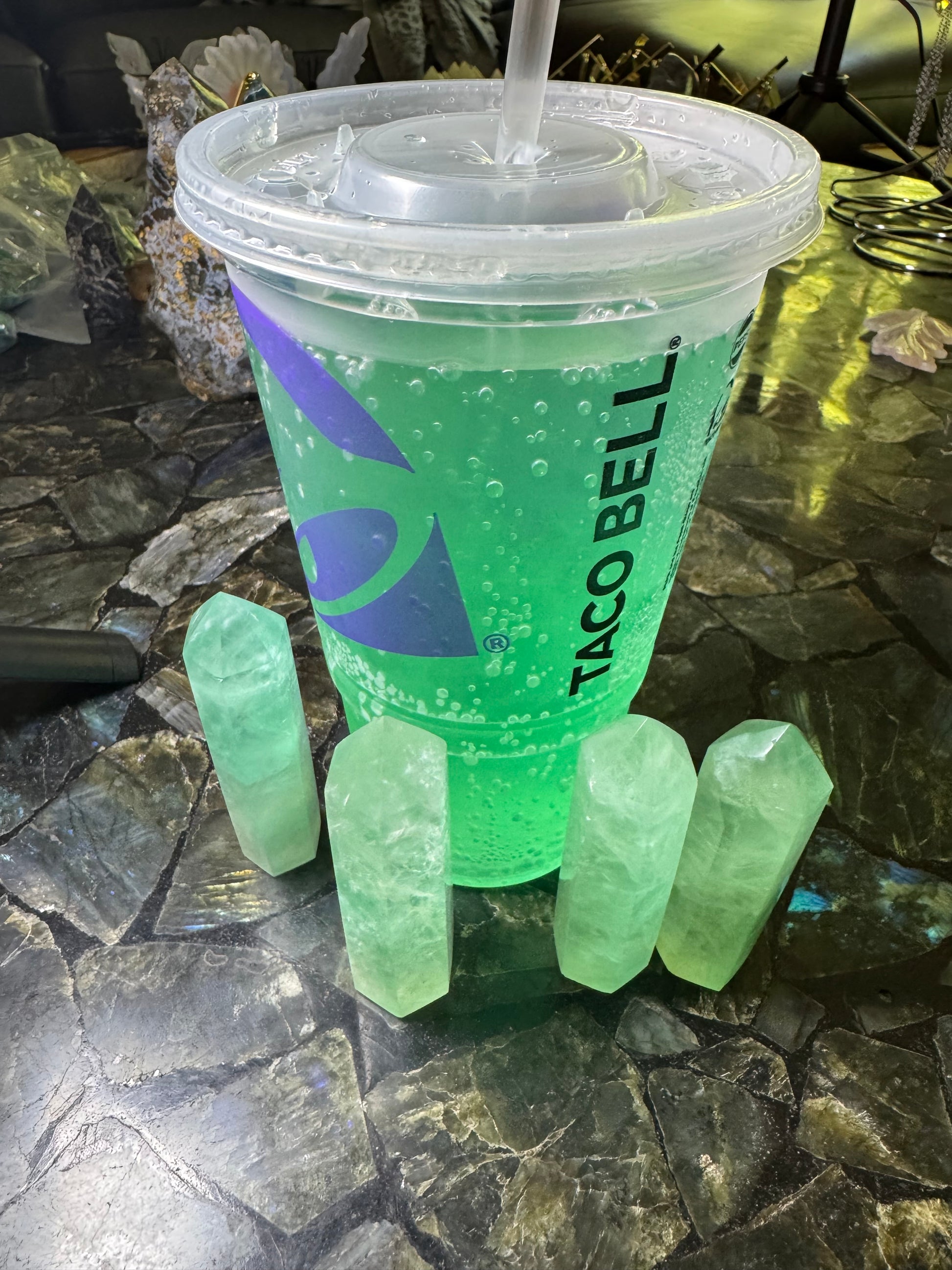 “Baja Blast” Fluorite Towers - Powers Gems