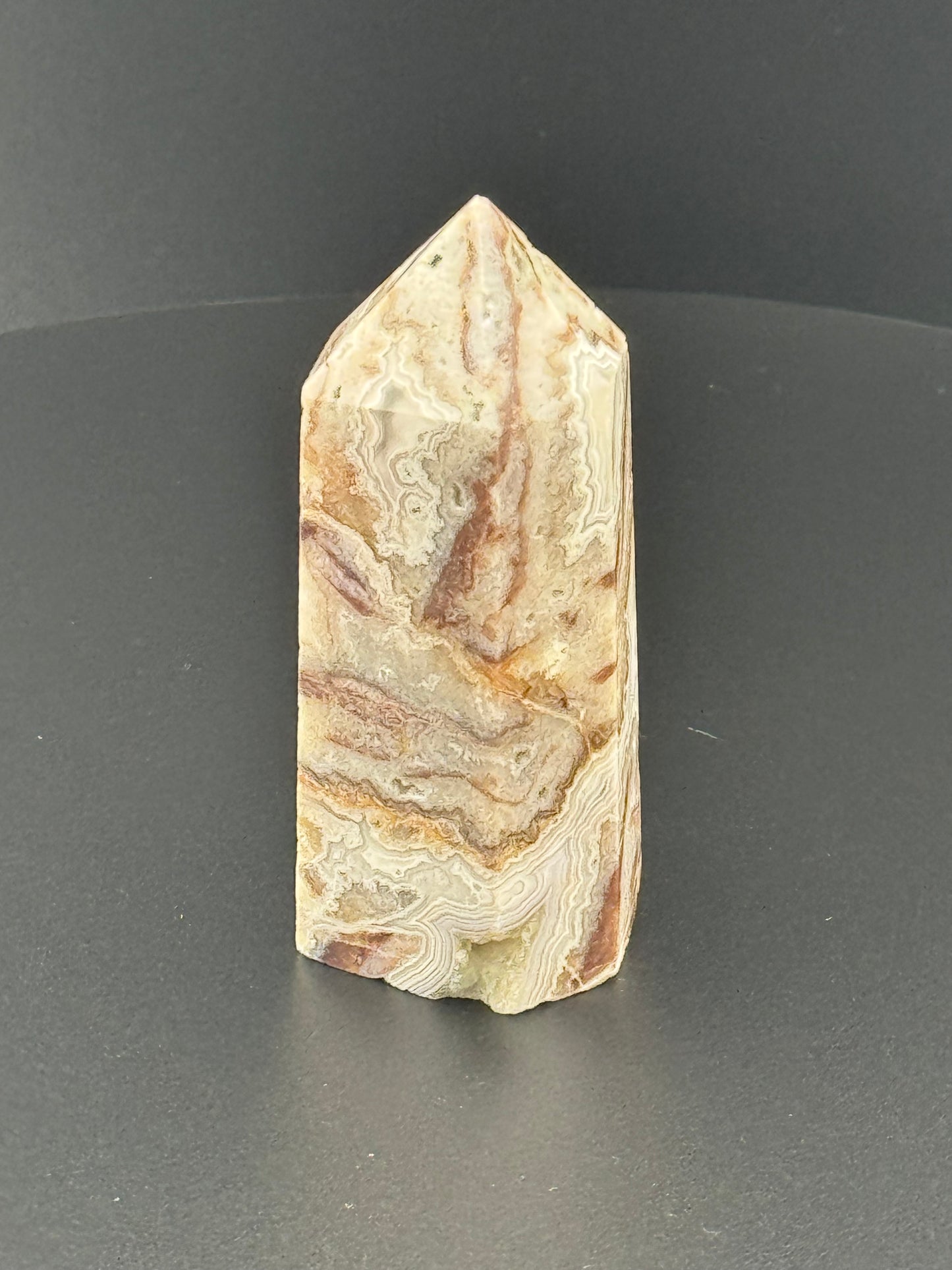 Mexican Crazy Lace Agate Tower