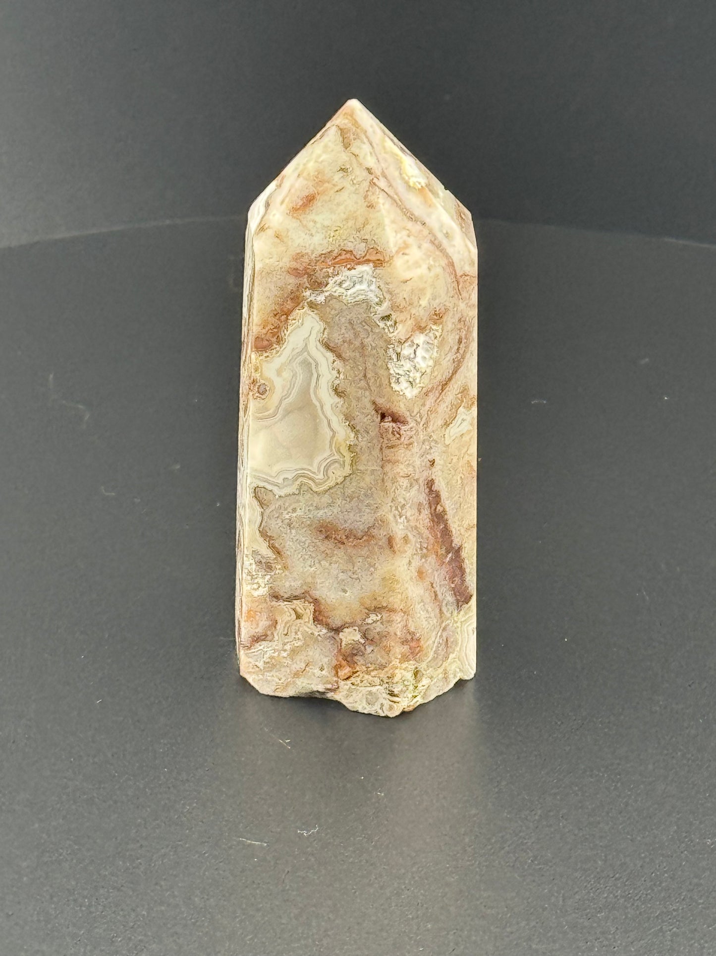 Mexican Crazy Lace Agate Tower
