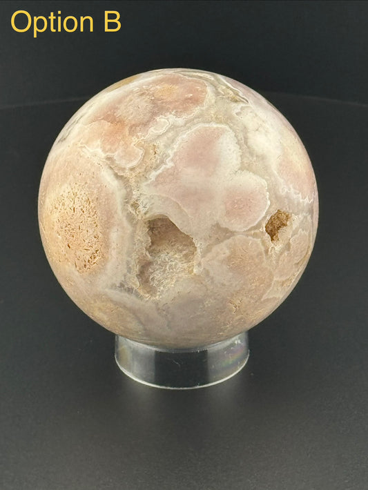 Flower Agate Spheres