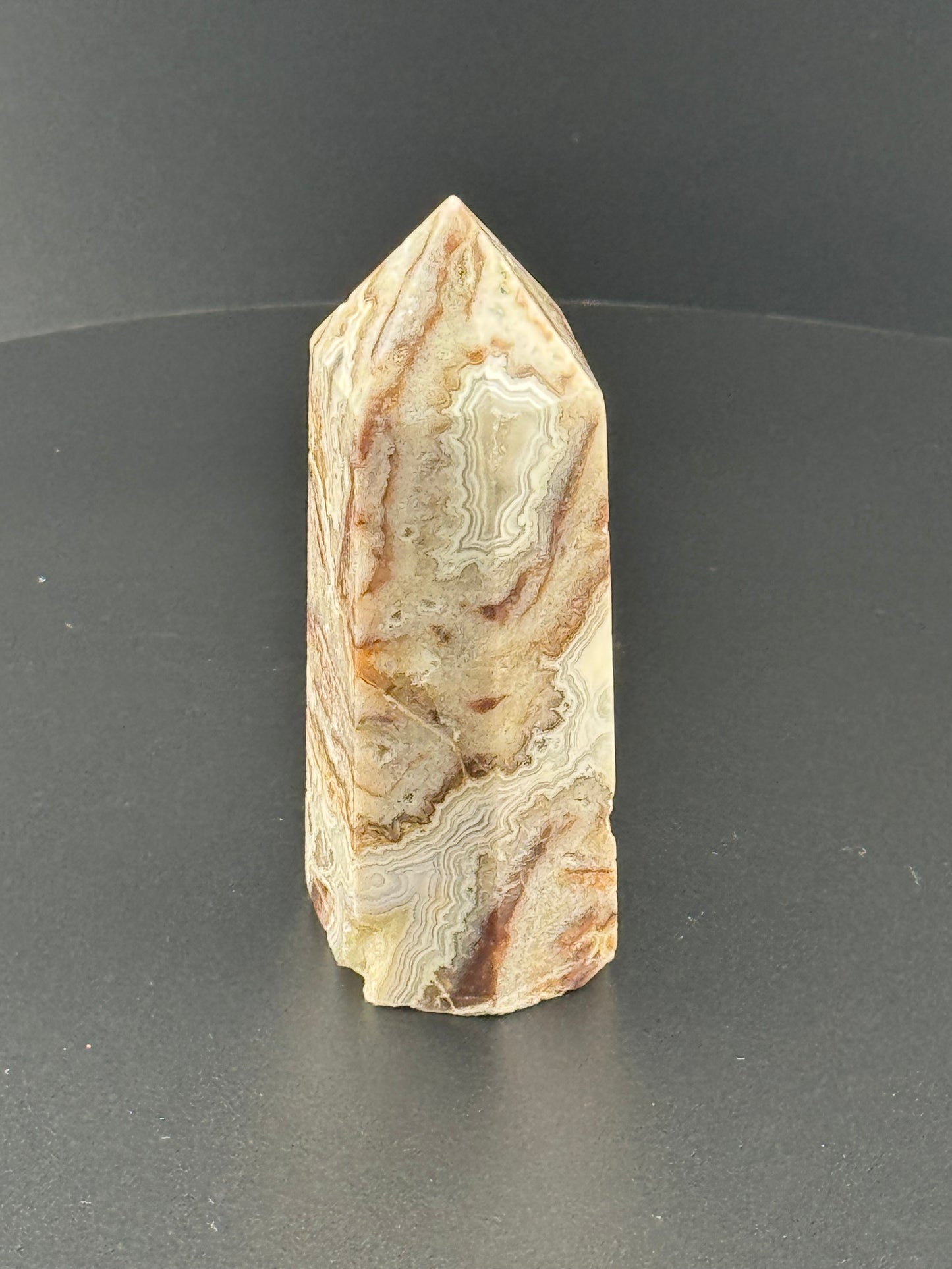 Mexican Crazy Lace Agate Tower