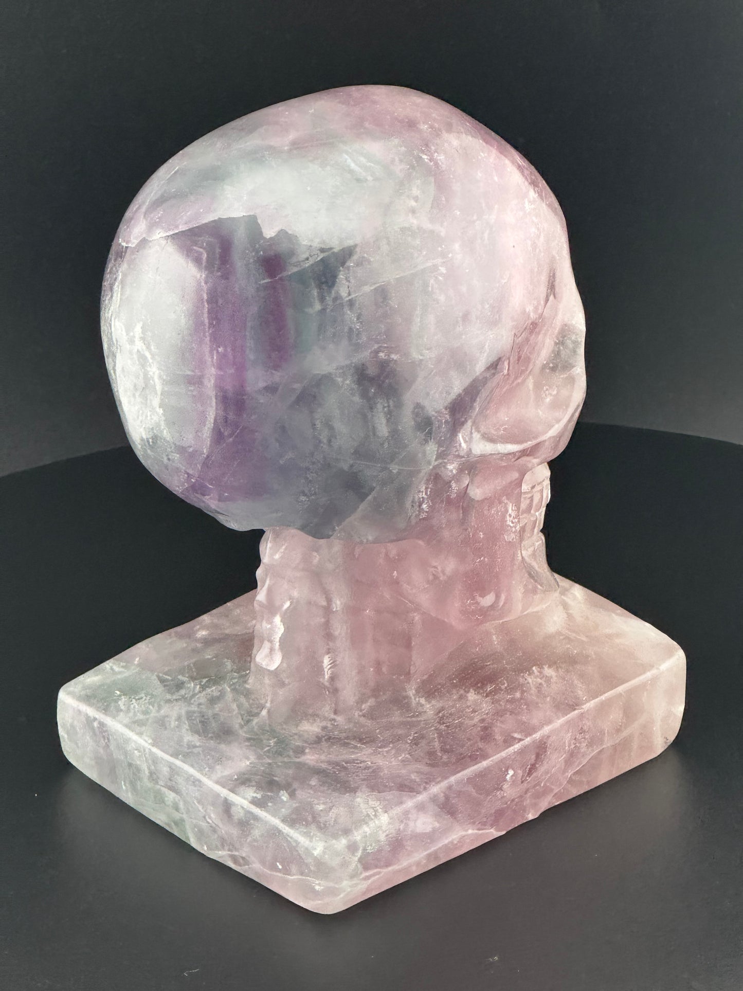 Fluorite Skull Carving