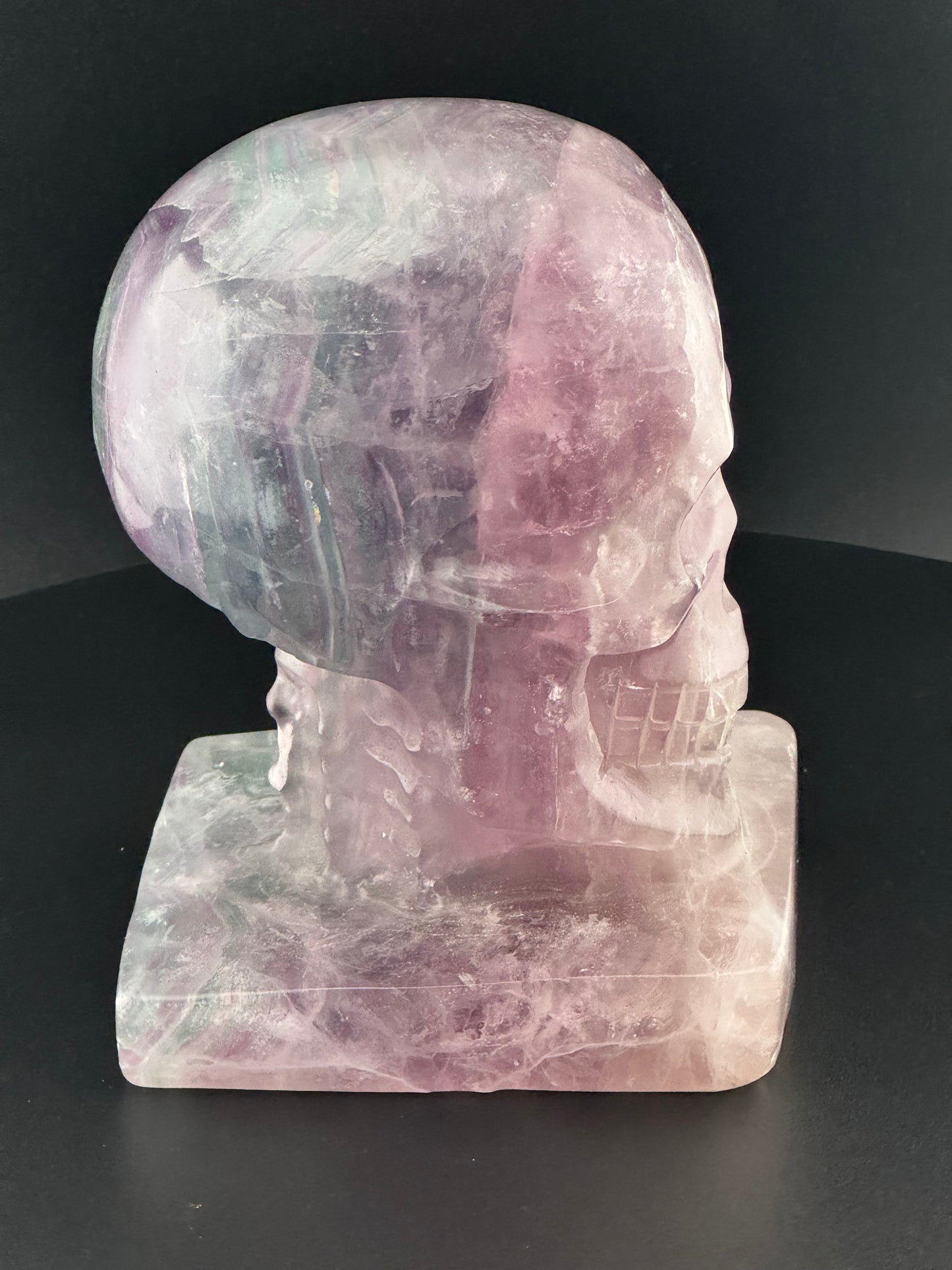 Fluorite Skull Carving