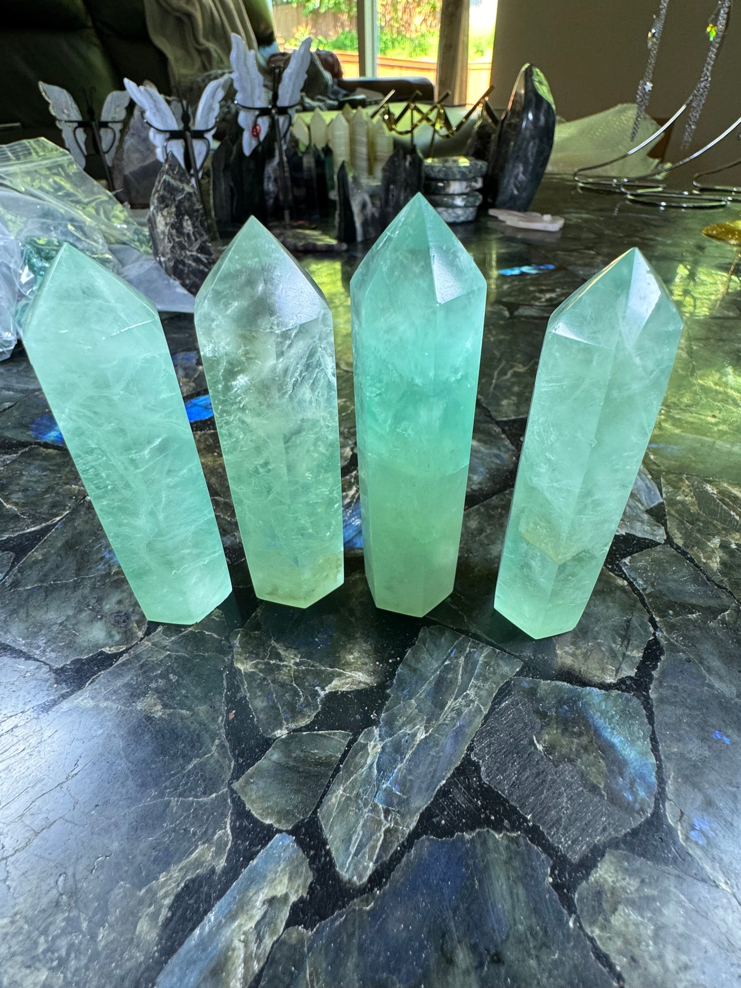 “Baja Blast” Fluorite Towers - Powers Gems