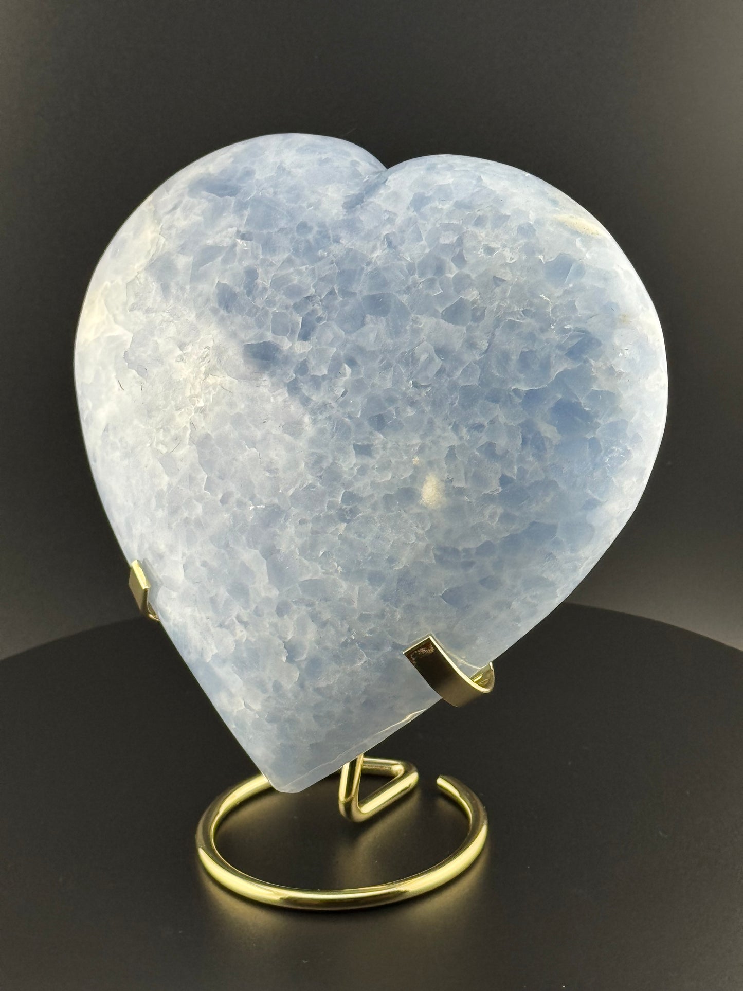 Blue Celestite Heart