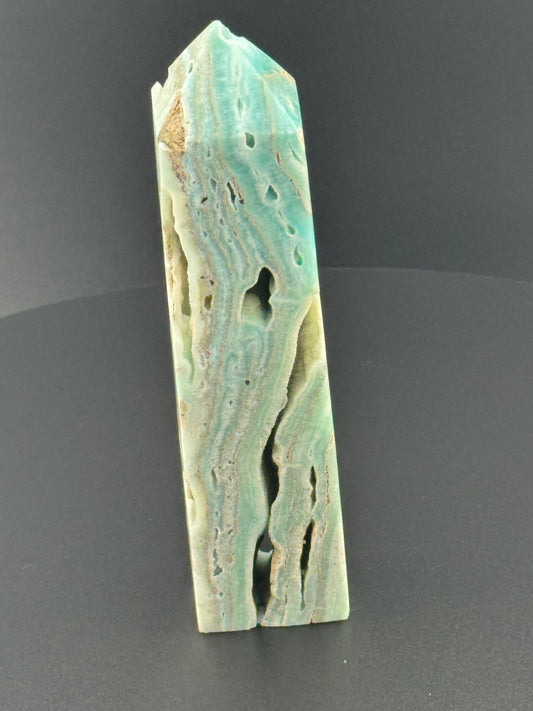 Hemimorphite Tower with Druzy