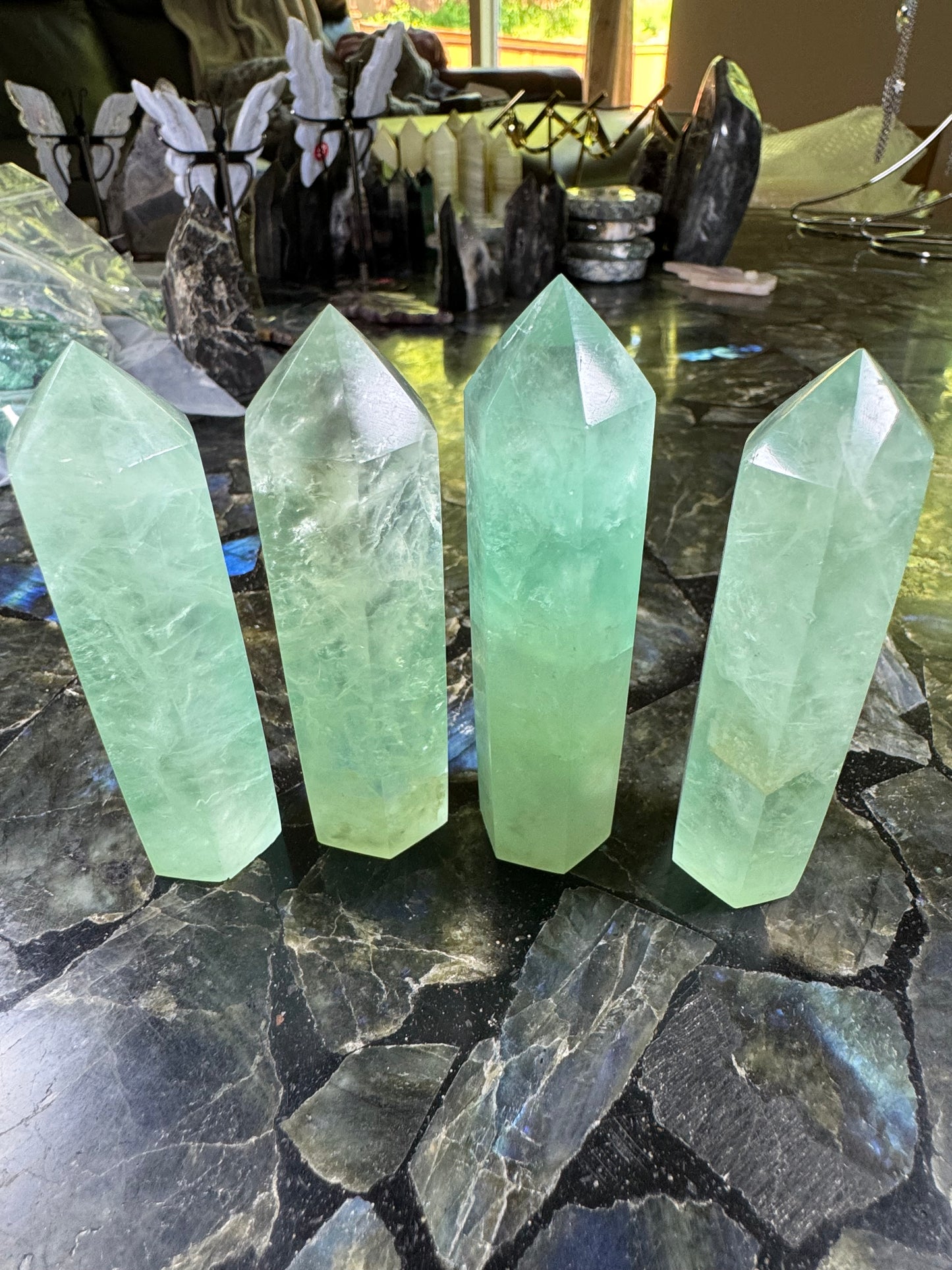 “Baja Blast” Fluorite Towers - Powers Gems
