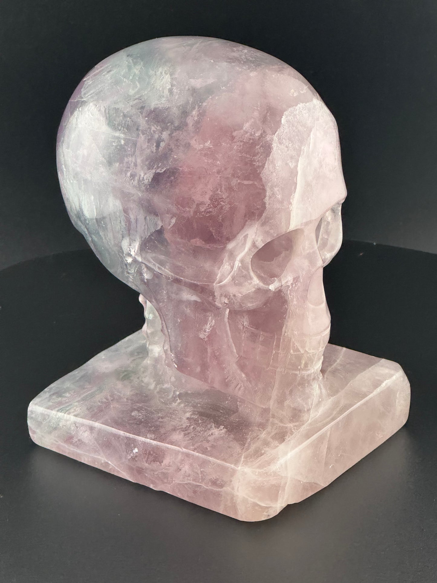 Fluorite Skull Carving