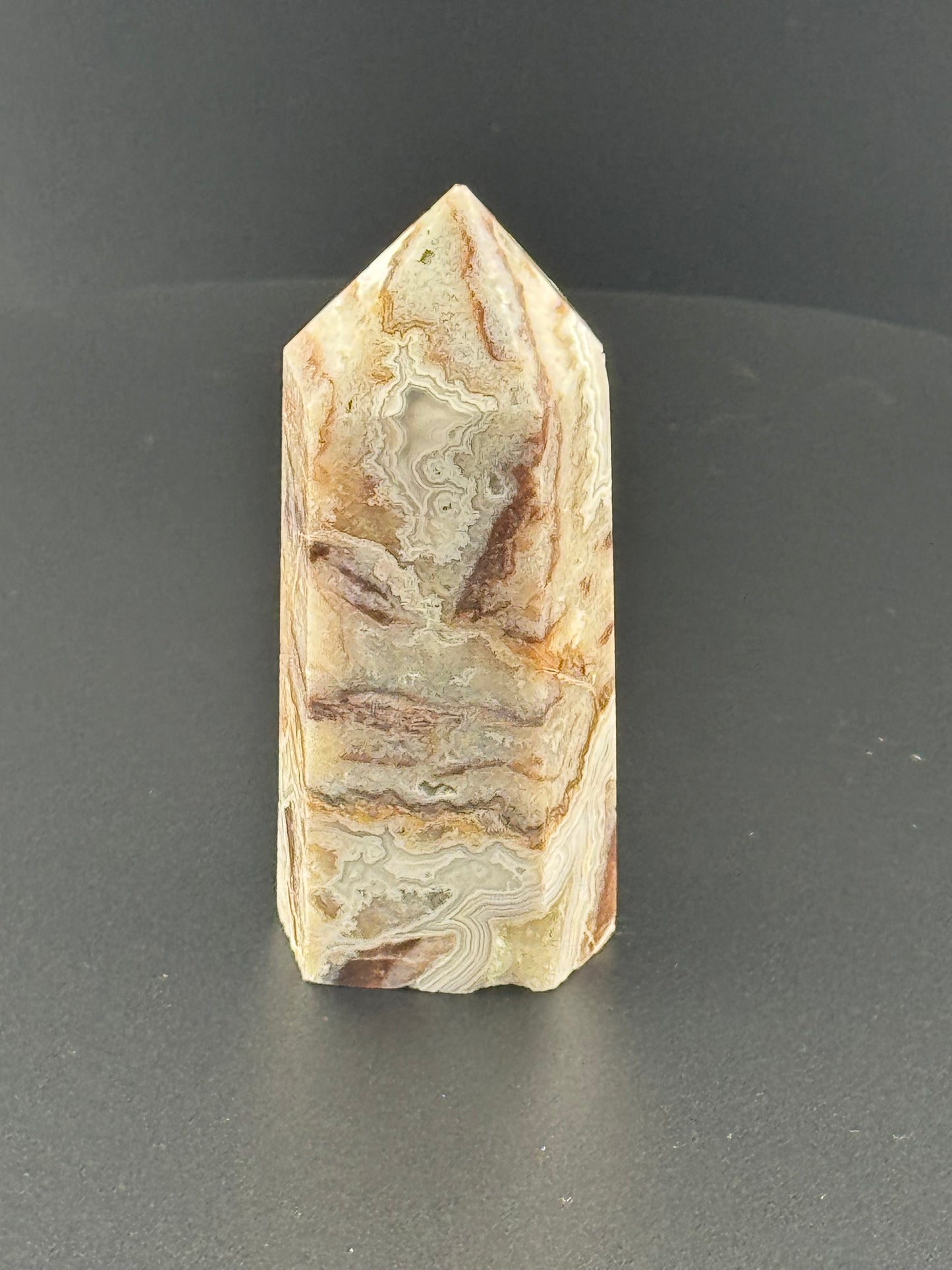 Mexican Crazy Lace Agate Tower