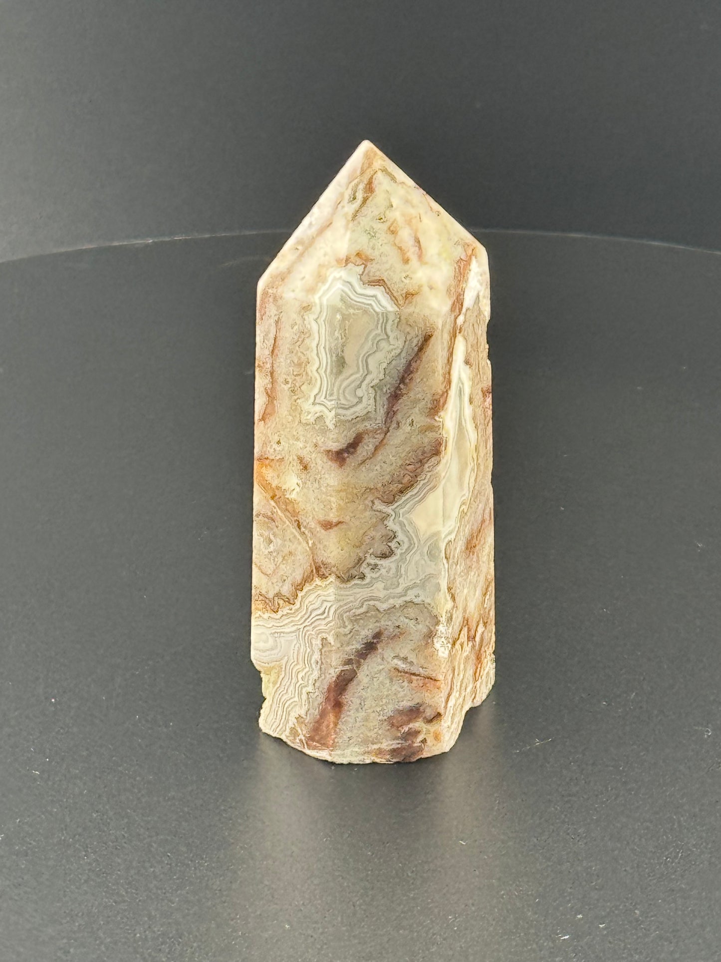 Mexican Crazy Lace Agate Tower