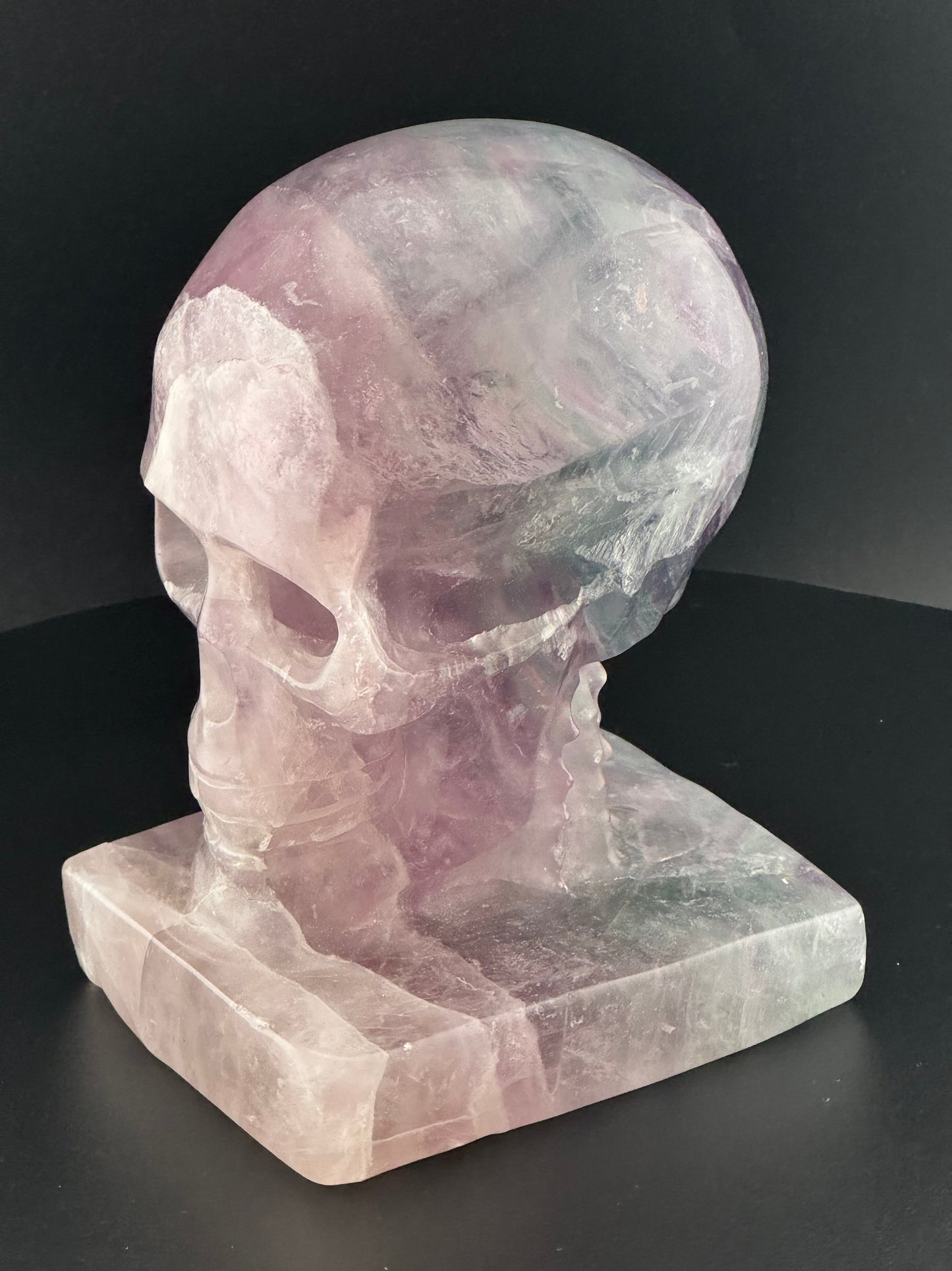 Fluorite Skull Carving