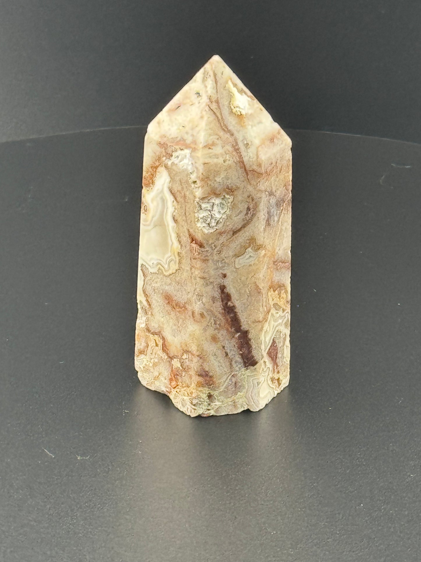 Mexican Crazy Lace Agate Tower