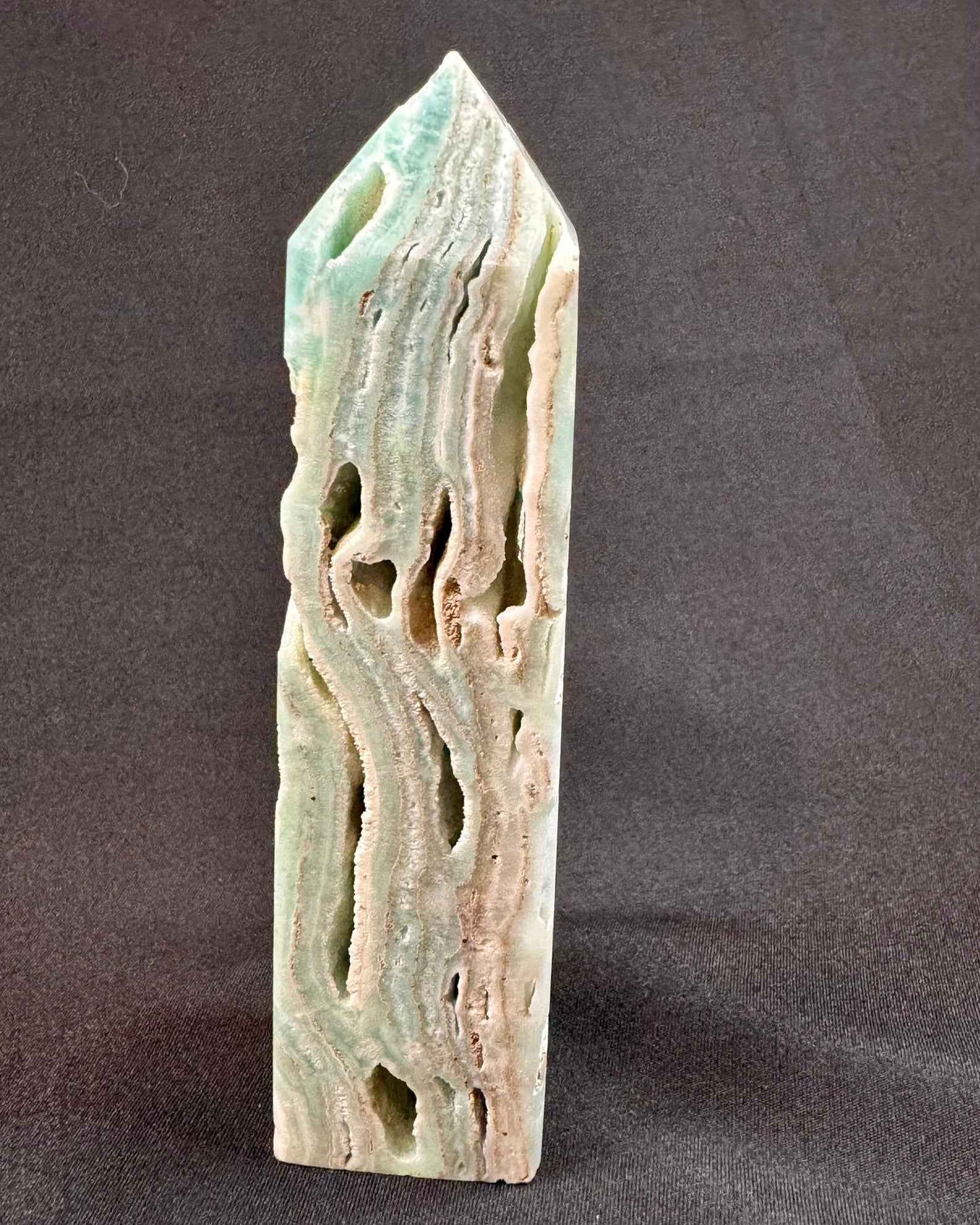 Hemimorphite Tower with Druzy - Powers Gems