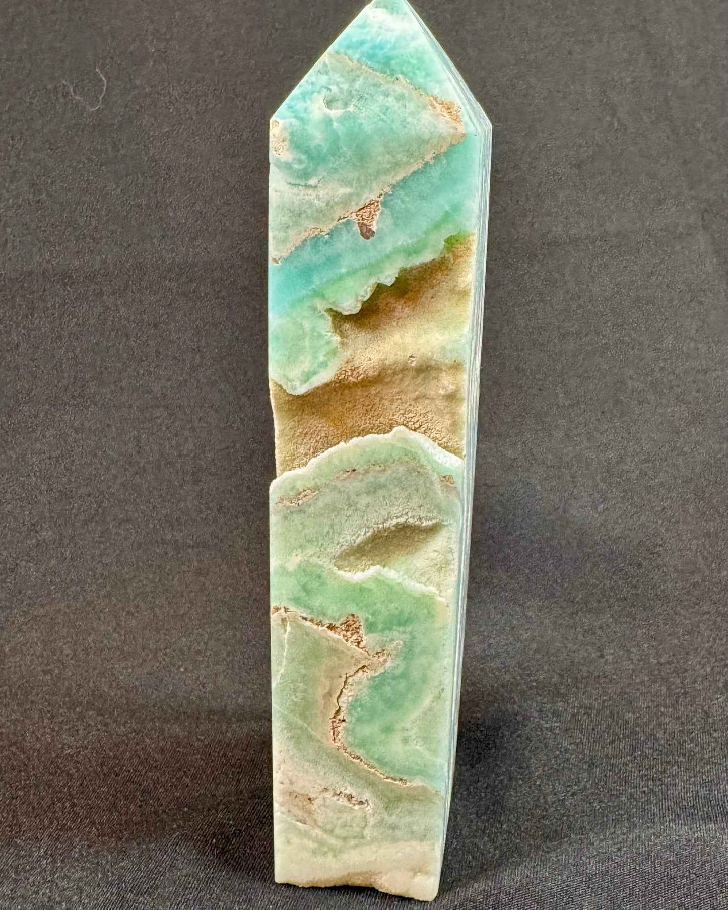 Hemimorphite Tower with Druzy - Powers Gems