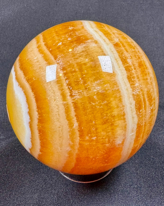 Orange Calcite Sphere - Powers Gems