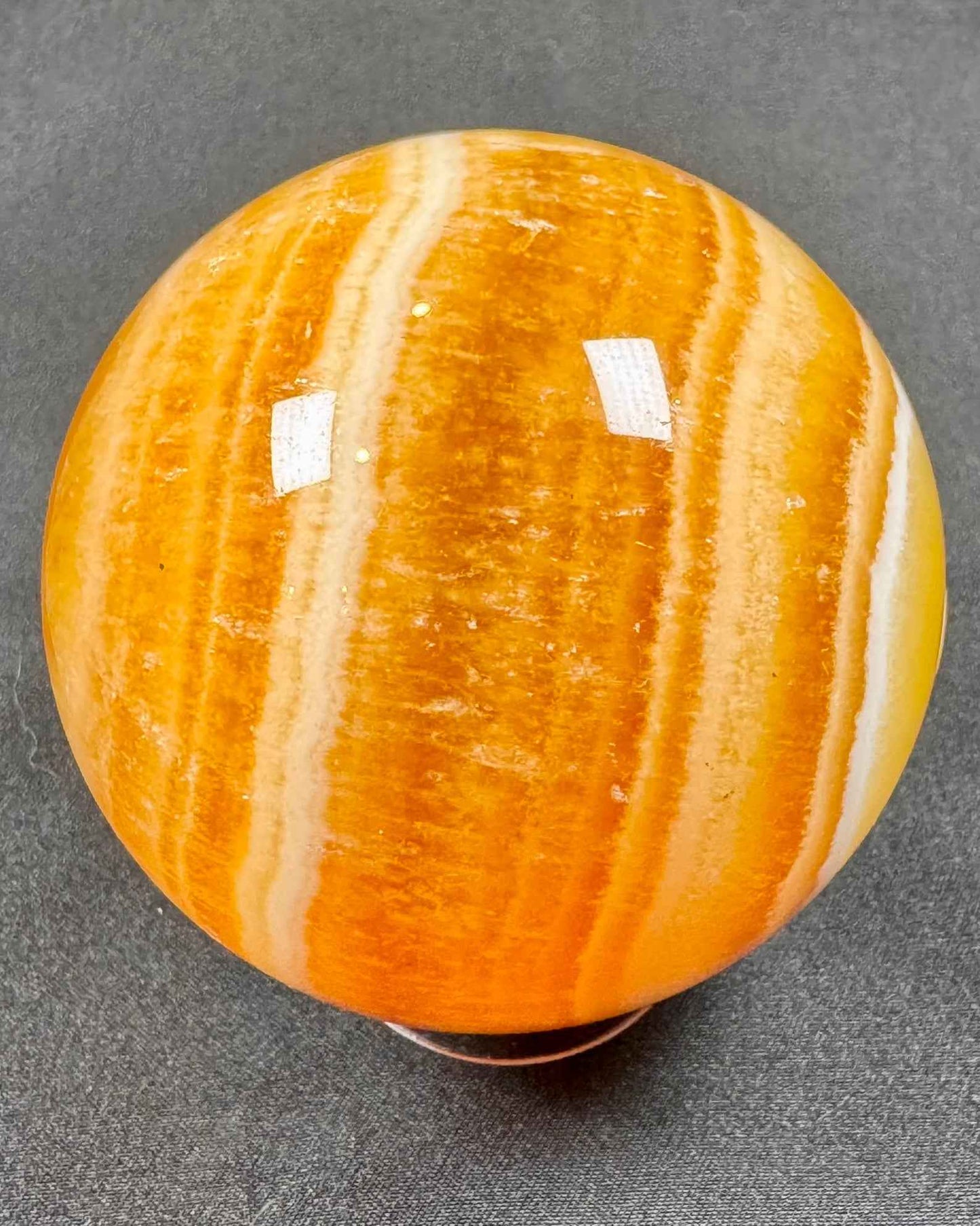 Orange Calcite Sphere - Powers Gems