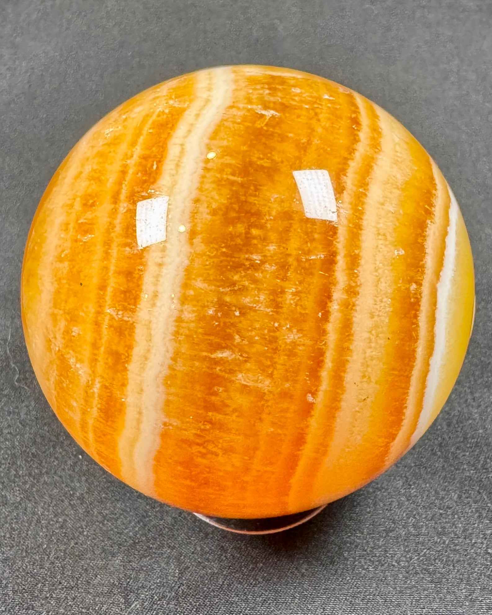 Orange Calcite Sphere - Powers Gems