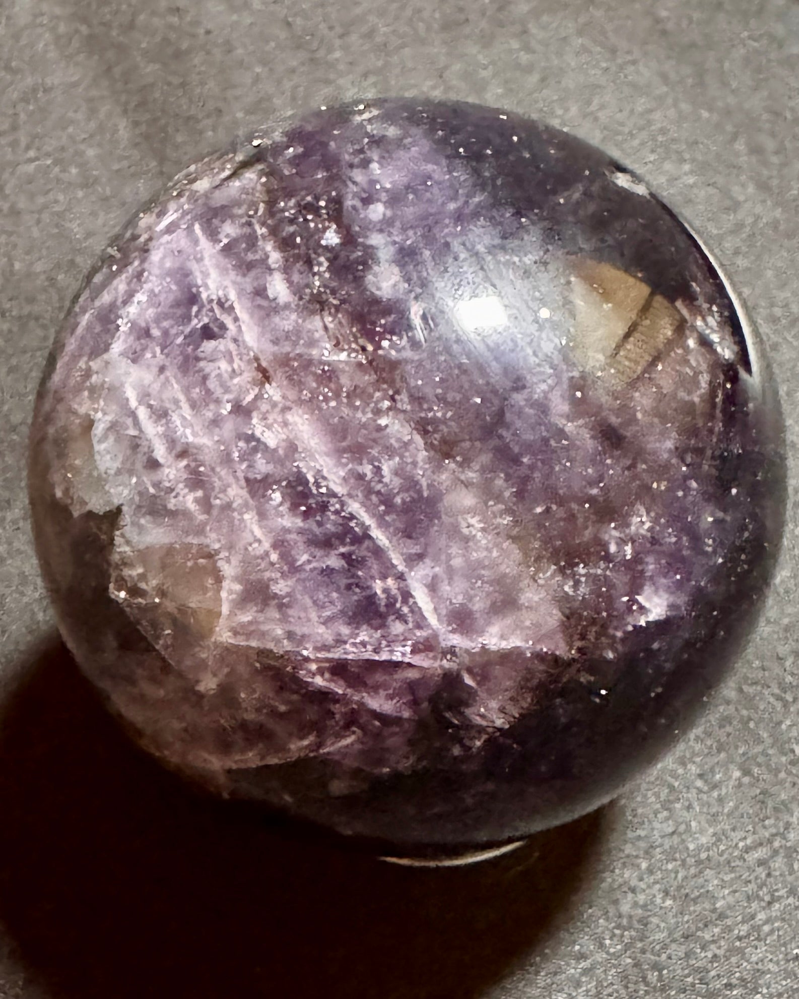 Fluorite with Mica Sphere - Powers Gems