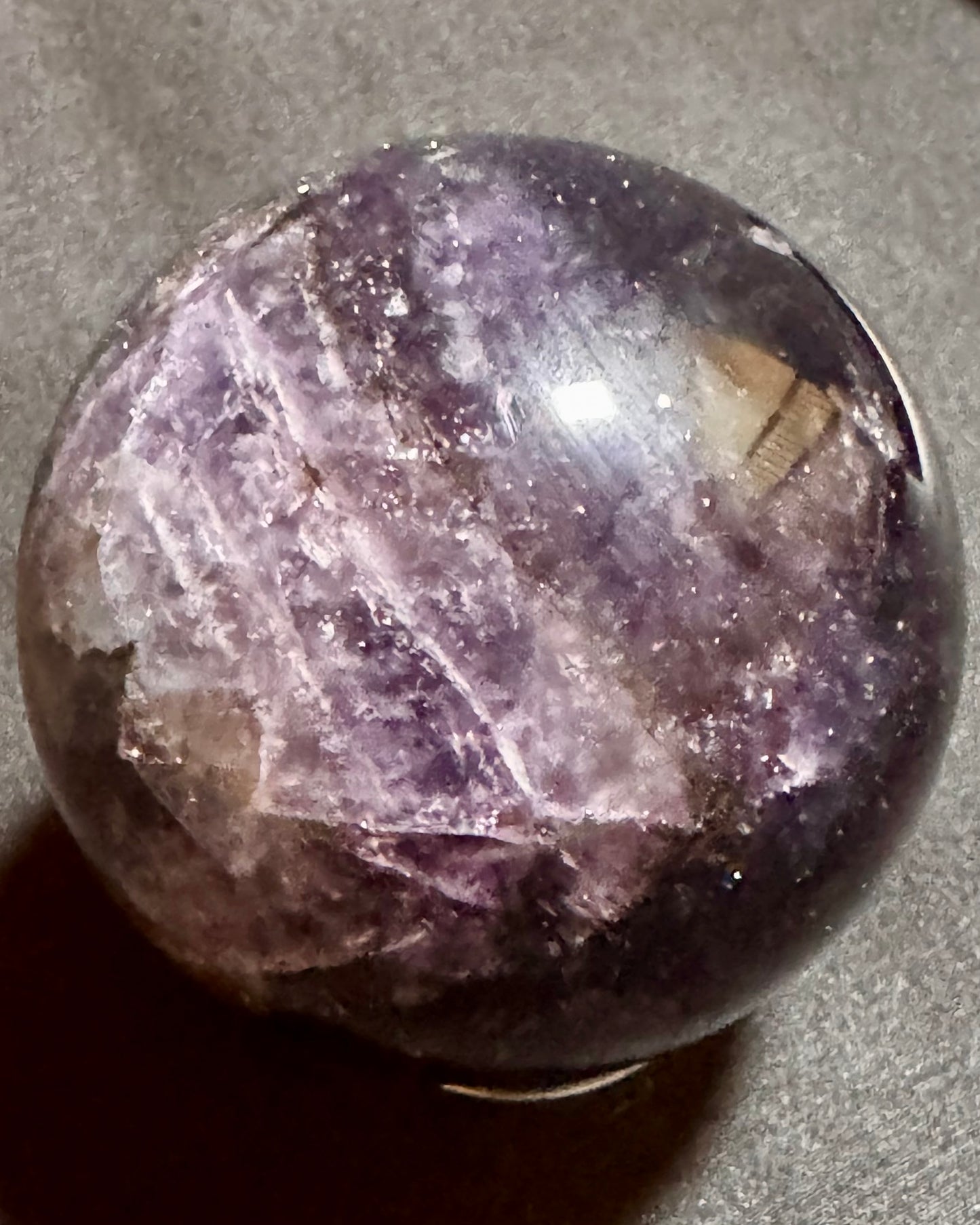 Fluorite with Mica Sphere - Powers Gems