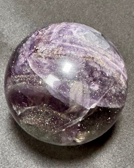 Fluorite with Mica Sphere - Powers Gems