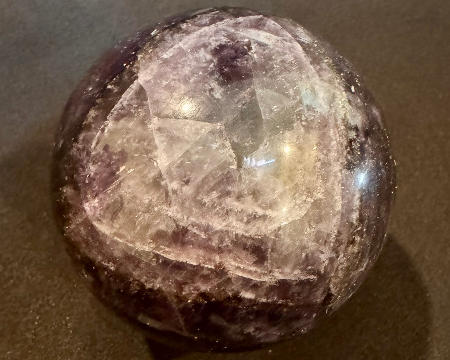Fluorite with Mica Sphere - Powers Gems
