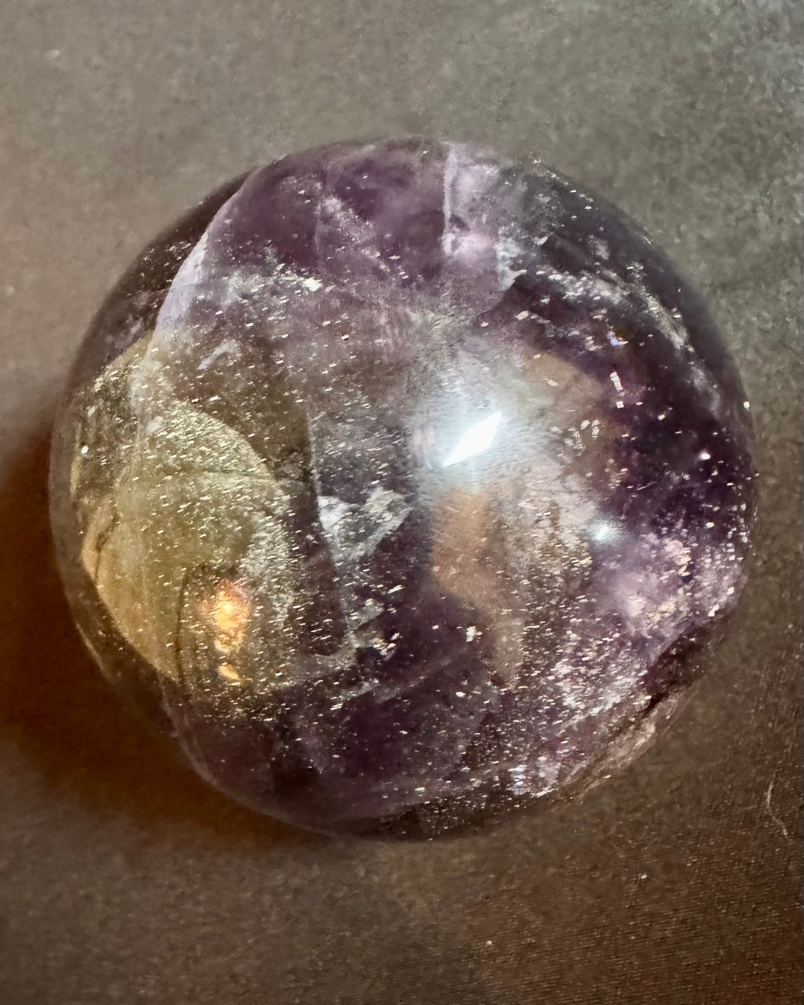 Fluorite with Mica Sphere - Powers Gems