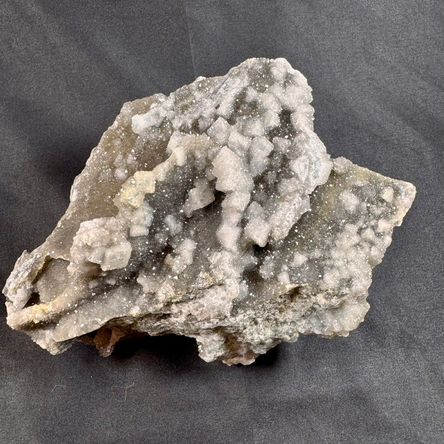 Silver "Sugar" Fluorite - Powers Gems