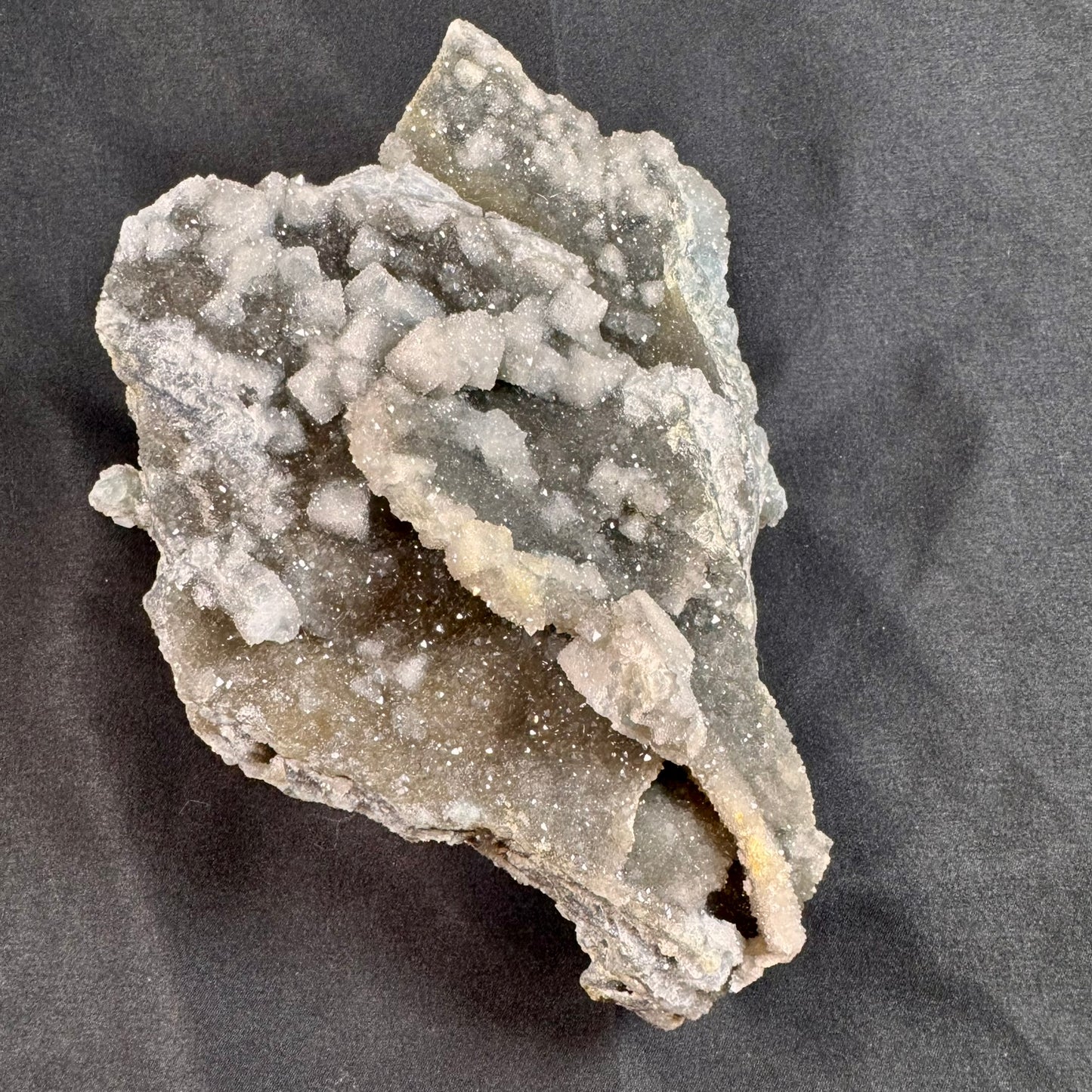 Silver "Sugar" Fluorite - Powers Gems