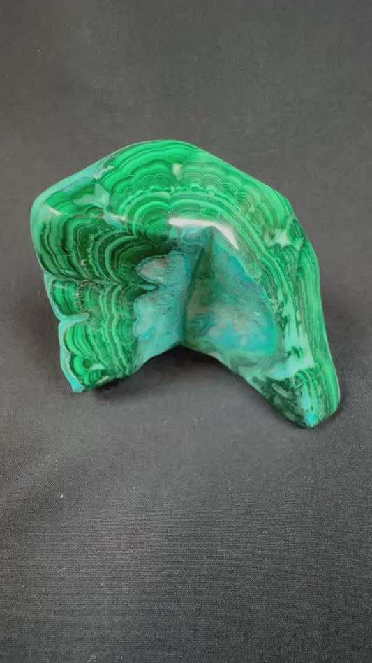 Malachite with Chrysocolla