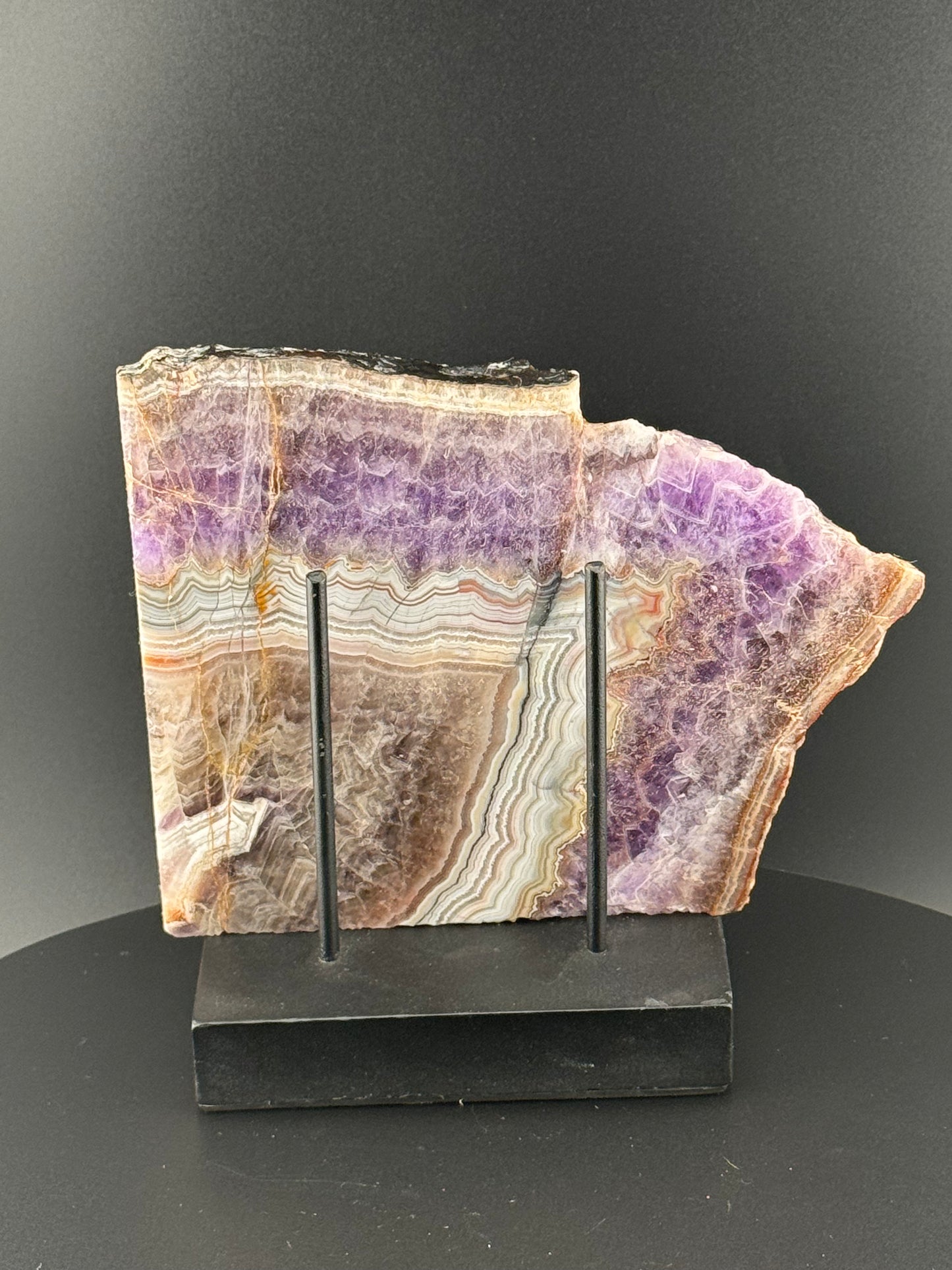 Chevron Amethyst Plate